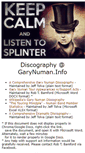 Mobile Screenshot of discography.garynuman.info